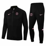 21/22 PSG Black Soccer Training Suit (Jacket + Pants) Mens