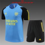 23/24 Arsenal Blue Soccer Training Suit Jersey + Short Kids