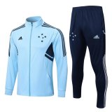 22/23 Cruzeiro Light Blue Soccer Training Suit Jacket + Pants Mens
