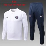 22/23 PSG White Soccer Training Suit Kids