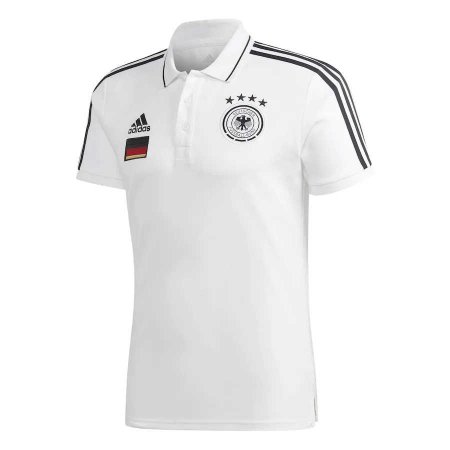 20/21 Germany White Men Soccer Polo Jersey