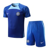 22/23 Chelsea Blue Soccer Jersey + Shorts Mens
