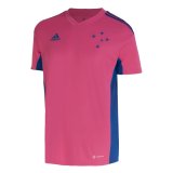 22/23 Cruzeiro Camisa Outubro Rosa Pink Soccer Jersey Mens