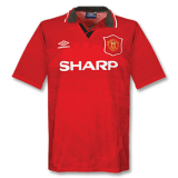 1994/95 Manchester United Retro Home Soccer Jersey Mens