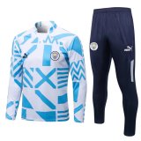 22-23 Manchester City White Soccer Training Suit Mens