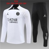23/24 PSG x Jordan White Soccer Training Suit Kids