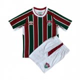 21/22 Fluminense Home Soccer Kit Jersey + Shorts Kids