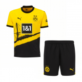 23/24 Borussia Dortmund Home Soccer Kit (Jersey + Short) Kids