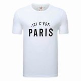 21/22 PSG White Messi ICI C'EST PARIS T-Shirt Mens