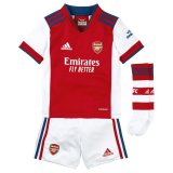 21/22 Arsenal Home Kids Soccer Jersey+Short+Socks