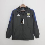 22/23 Manchester United Black Soccer Windrunner Jacket Mens