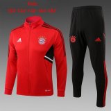 22/23 Bayern Munich Red Soccer Training Suit Jacket + Pants Kids
