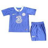 22/23 Chelsea Home Soccer Jersey + Shorts Kids