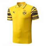 22/23 Borussia Dortmund Yellow Soccer Polo Jersey Mens