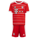 22/23 Bayern Munich Home Soccer Jersey + Shorts Kids