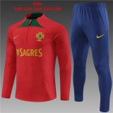 2024 Portugal Red Soccer Training Suit Kids