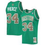 (PIERCE #34) 2007-2008 Boston Celtics Kelly Green Mitchell & Ness Hardwood Classics Jersey Mens