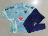 2022 Brazil Aqua Soccer Training Suit Mens