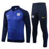 21/22 Chelsea Blue Soccer Training Suit Jacket + Pants Mens