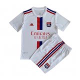 22/23 Olympique Lyonnais Home Soccer Kit Jersey + Short Kids