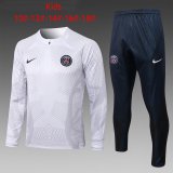 22/23 PSG White 3D Soccer Training Suit Kids