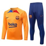 22/23 Barcelona Orange Soccer Training Suit Mens