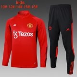 23/24 Manchester United Red Soccer Training Suit Kids