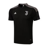 21/22 Juventus Black Soccer Polo Jersey Mens