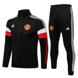 21/22 Manchester United Black Soccer Training Suit (Jacket + Pants) Mens
