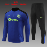 24/25 Barcelona Blue Soccer Training Suit Kids