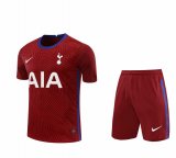 20/21 Tottenham Hotspur Goalkeeper Red Man Soccer Jersey + Shorts Set