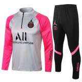 21/22 PSG x Jordan Grey - Pink Soccer Training Suit Man