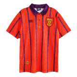 93/95 Scotland Away Red Retro Man Soccer Jersey