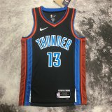 Oklahoma City Thunder 2022/2023 Black Swingman Jersey City Edition Man (GEORGE #13)