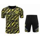 21/22 Borussia Dortmund Yellow Soccer Training Suit (Jersey + Short) Man