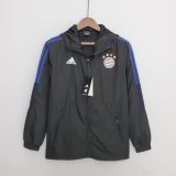 22/23 Bayern Munich Black Soccer Windrunner Jacket Mens