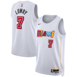(Kyle Lowry #7) 22/23 Miami Heat White Swingman Jersey - City Mens