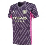 23/24 Manchester City Goalkeepr Purple Soccer Jersey Mens