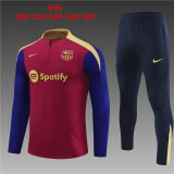 24/25 Barcelona Red Soccer Training Suit Kids