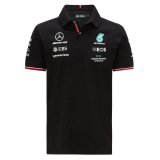 Mercedes AMG Petronas 2021 Black F1 Team Polo Jersey Man