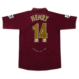 (Retro Henry #14) 2005/2006 Arsenal Home Soccer Jersey Mens