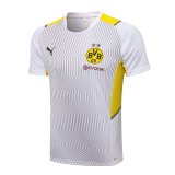 21/22 Borussia Dortmund White Soccer Training Jersey Mens
