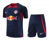 23/24 RB Leipzig Royal Blue Soccer Training Suit Jersey + Short Mens