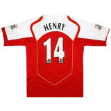 (Retro Henry #14) 2004/2005 Arsenal Home Soccer Jersey Mens