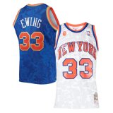 (Patrick Ewing #33) 1991-92 New York Knicks Blue Lunar New Year Swingman Jersey - Mitchell & Ness Hardwood Classics Mens