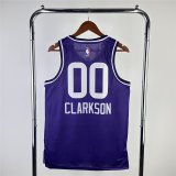 (CLARKSON - 00) 2024 Utah Jazz Purple Swingman Jersey - City Edition Mens