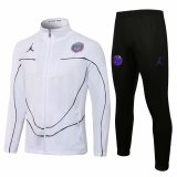 21/22 PSG x Jordan White Soccer Training Suit (Jacket + Pants) Mens