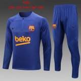 22-23 Barcelona Blue Soccer Training Suit Kids