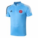 20/21 Ajax Blue Man Soccer Polo Jersey