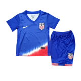 2024 USA Away Soccer Jersey + Shorts Kids